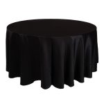 Arriendo Mantel Redondo Negro